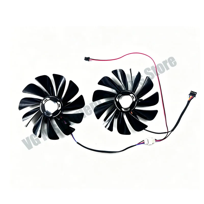 New For XFX/PowerColor RX5700 5700XT Black Wolf Edition RAW II Graphics Card Fan with Temperature Control and Quiet Operation