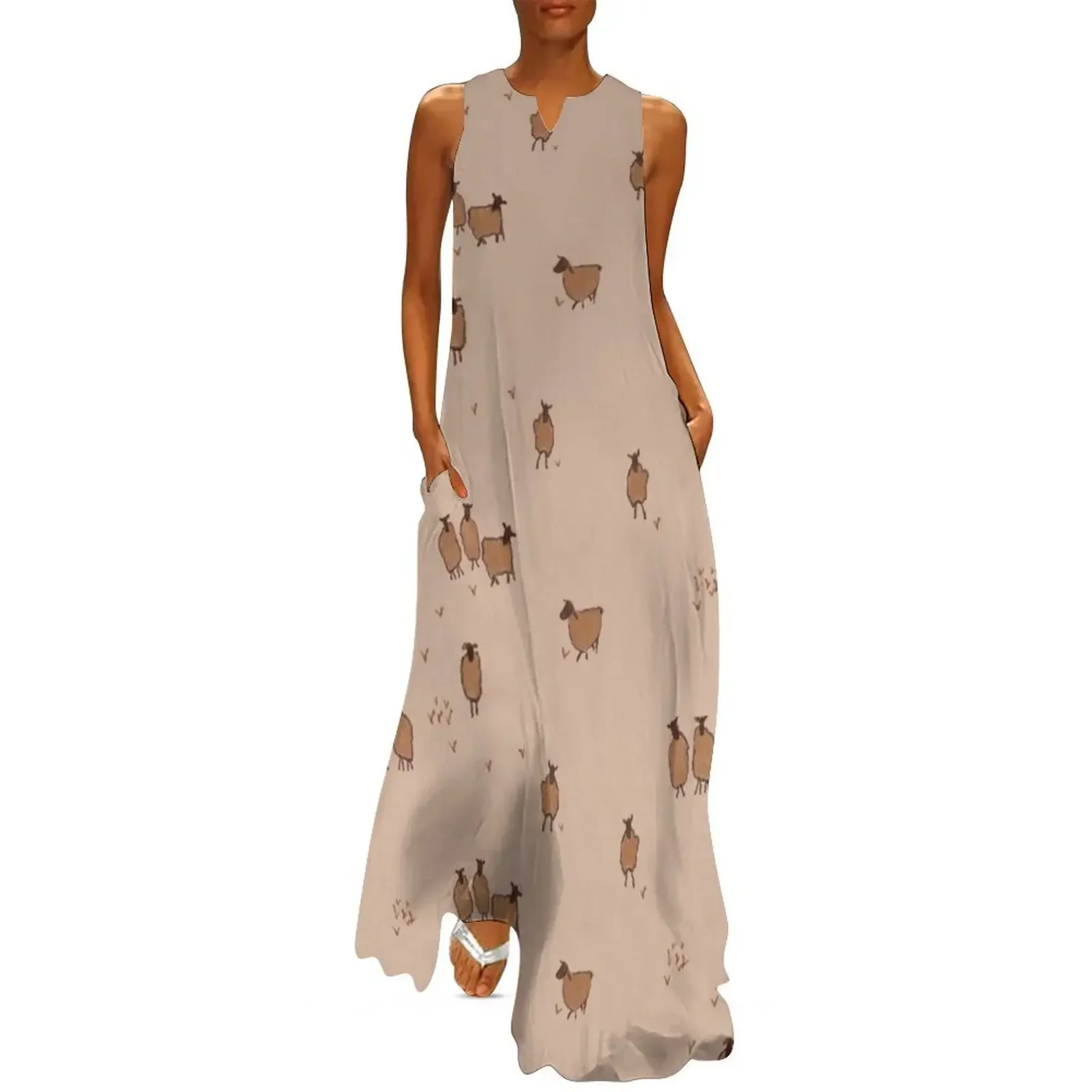 

Sheep in the Southwest US Long Dress Women's clothing summer dresses luxury evening dresses 2025 Dress