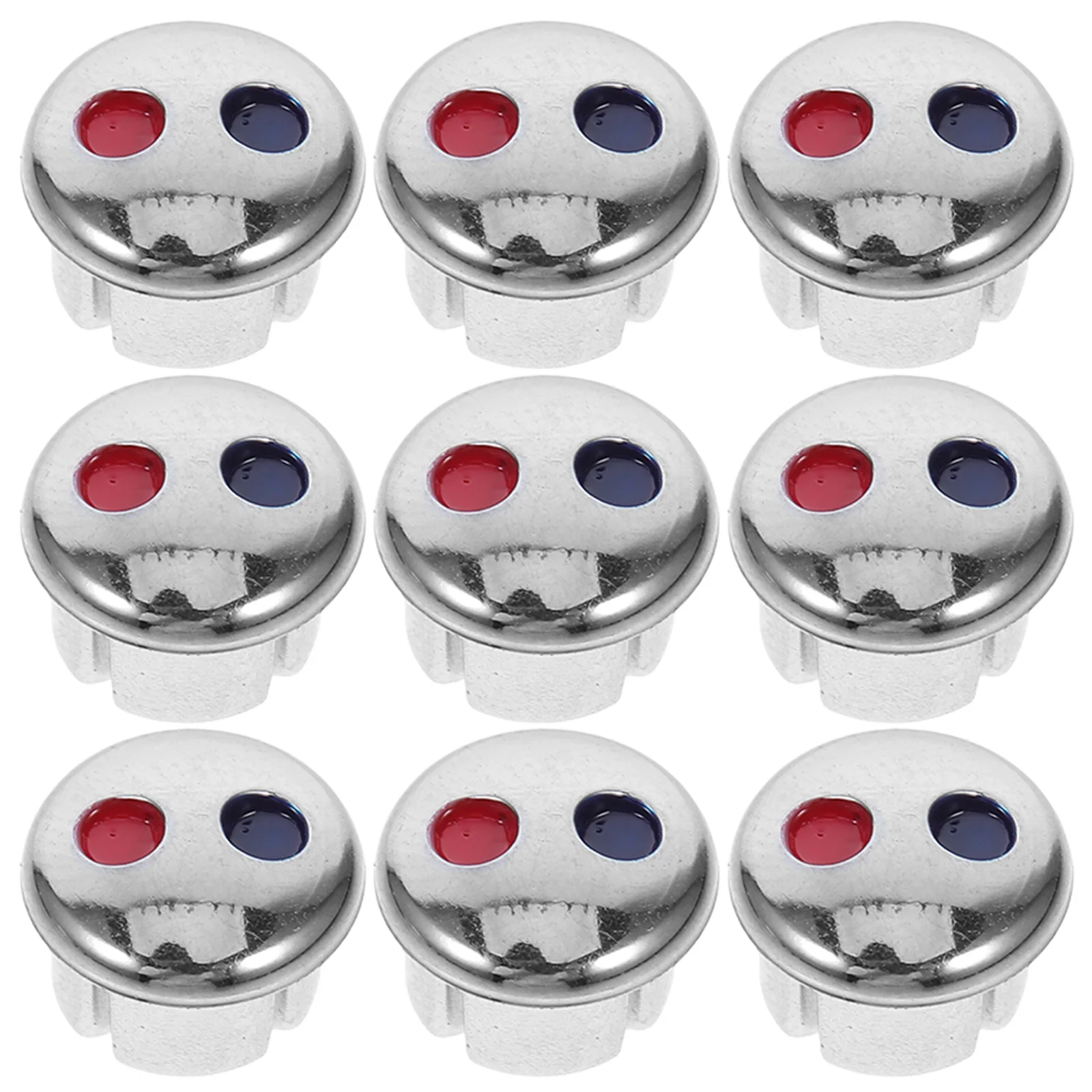 

10pcs Faucet Handle Covers Red Blue Caps Kitchen Bathroom Hardware Hot Cold Signs Temperature Indicators Universal Fit Easy