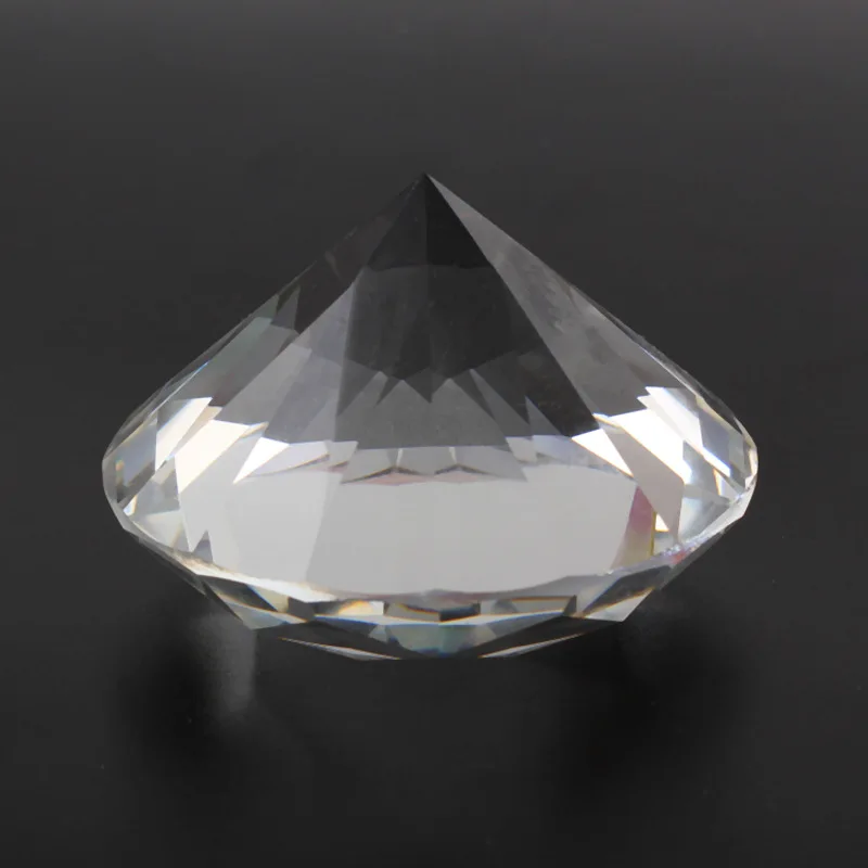 30Mm Transparent Crystal Material Diamond Ornaments Glass Shiny Big Gems Desktop Counter Decorations Photo Props Accessories