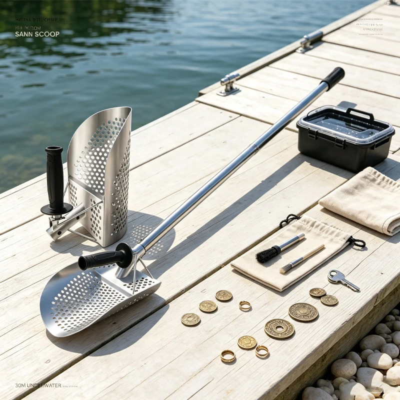 New Sand shovel stainless steel Metal Detecting Beach Finds Scoop Equipment Garden Gadgets Utensils Supplies Sand Scoop
