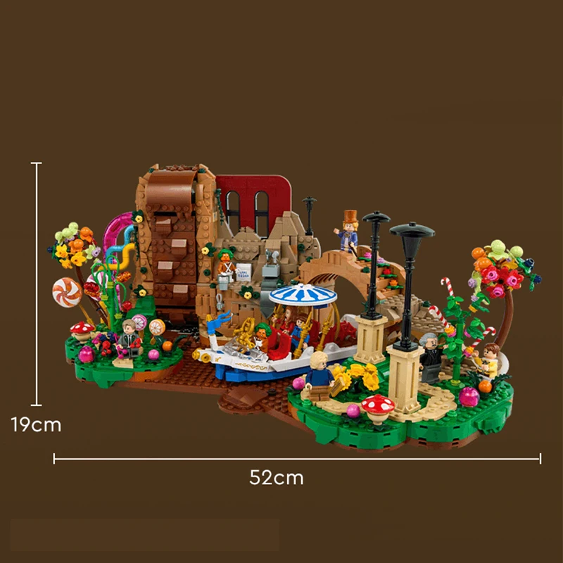 

In Stock 2025PCS MOC 21360 Chocolate Factory Creative Assembly Building Bricks Steam Toys For Kids Friends Toys Holiday Gifts