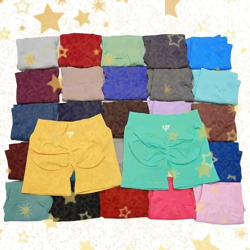 Keep That Pump Yoga Shorts Gym Shorts Recoil Scrunch Shorts Womem Seamless Silicone Printed High Quality Fitness Sport Shorts