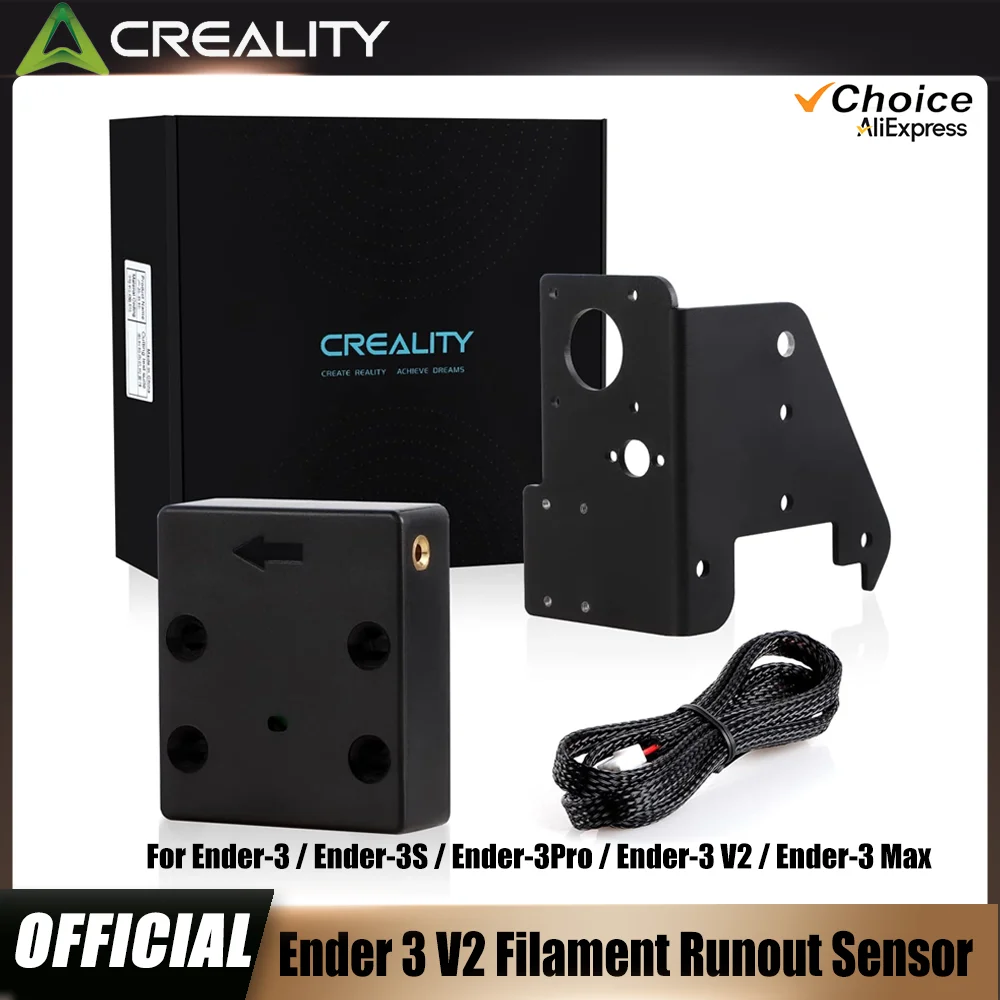 

Creality Official Ender 3 V2 Filament Runout Sensor,Smart Filament Break Detection Detector for Ender 3/Ender 6/CR-10 3D Printer
