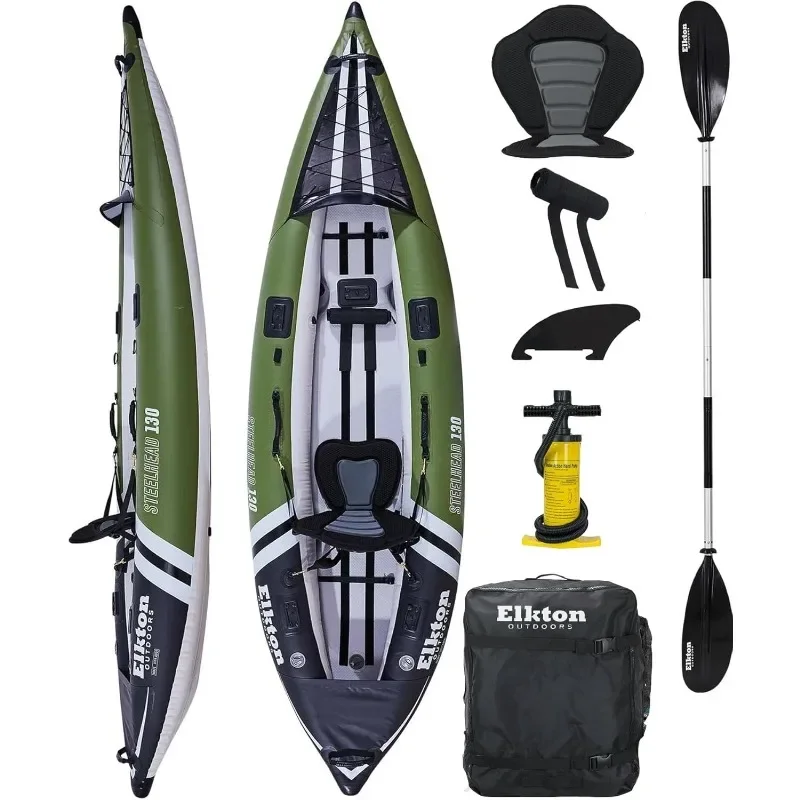 Inflatable Fishing Kayak Angler Blow Up Kayak Includes Paddle Seat Hard Mounting Points Rigid Dropstitch Floor Inflatable Kayak