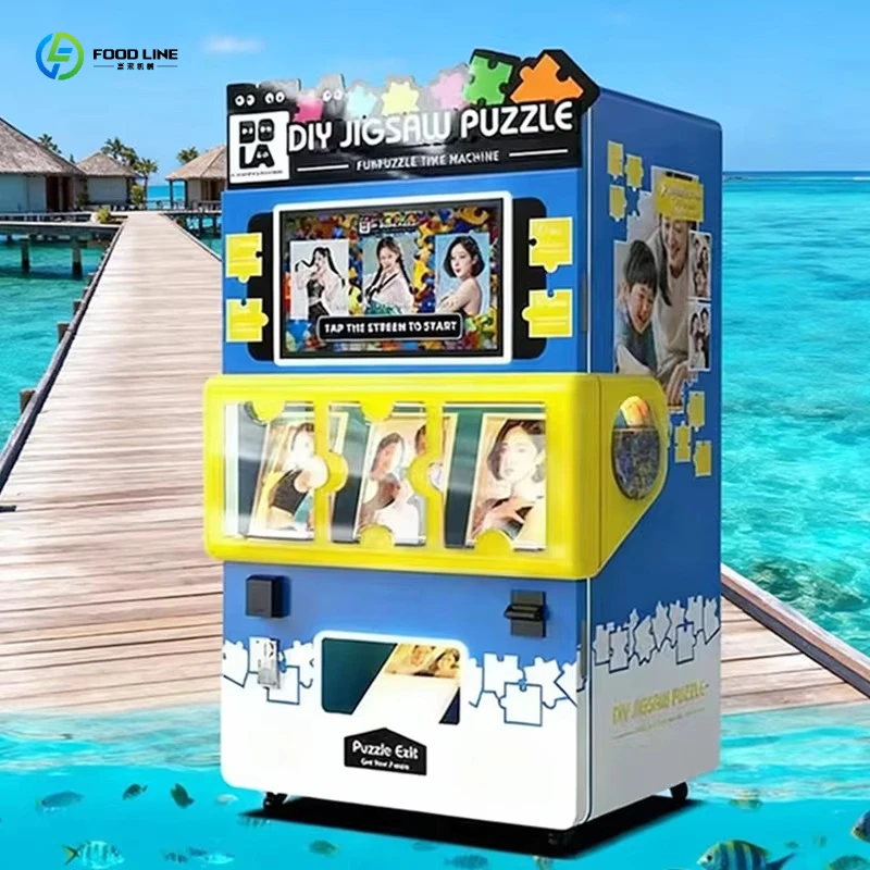 2026 New Jigsaw Vending Machine DIY Puzzle Photo Self-Serve Coin & Credit Card for Arcade Room Customized