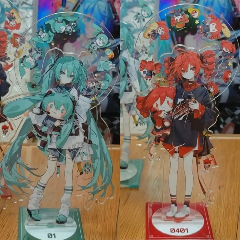 

Акриловая фигурка-подставка Hatsune Miku Kasane Teto, аниме-мерч Hatsune Miku Project DIVA, креативное украшение для рабочего стола, новые подарки