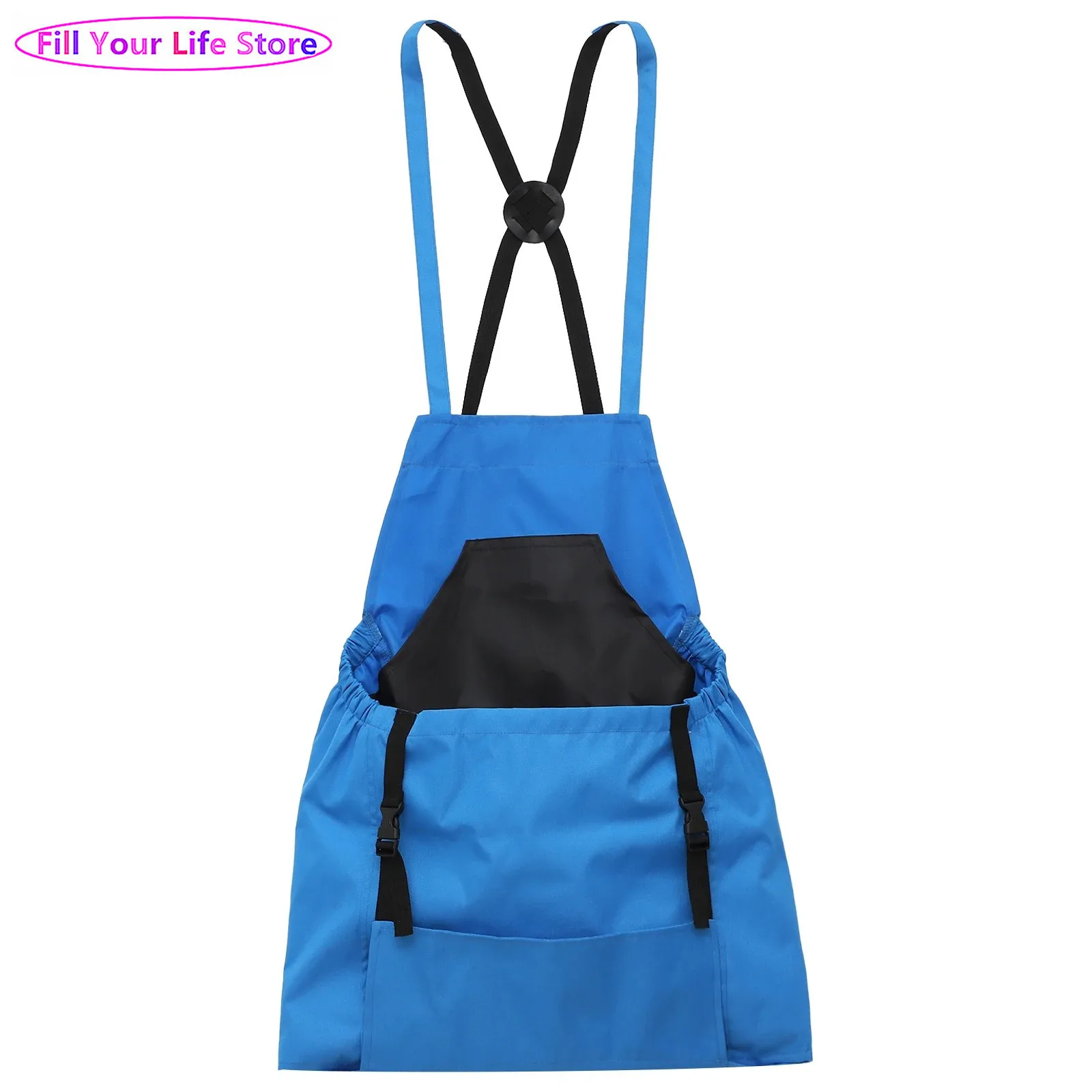 

Water-resistant Apron with Large Pocket Washable Canvas Cotton Gardening Apron Harvesting Pouch Adjustable Buckle