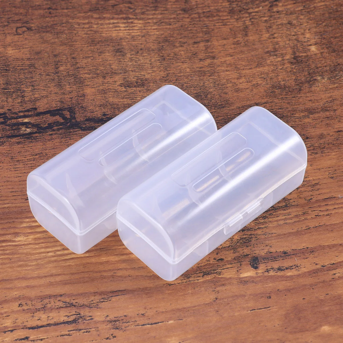 

2Pcs 26650 Storage Box Transparent Practical Organizer for Environmental Protection Storage Box