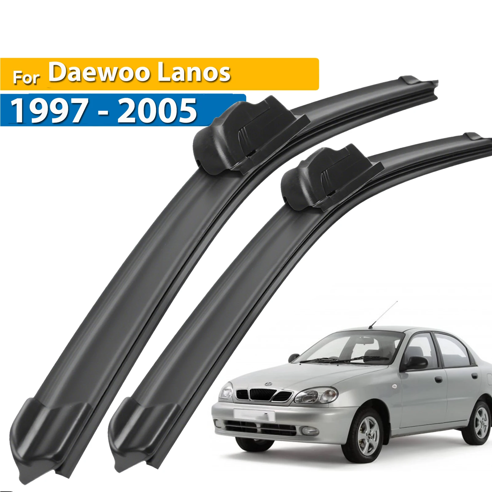 Limpiaparabrisas delantero LHD de Erick para Daewoo Lanos 1997 - 2005 parabrisas ventana limpia cepillos de lluvia de coche 19 "+ 19"