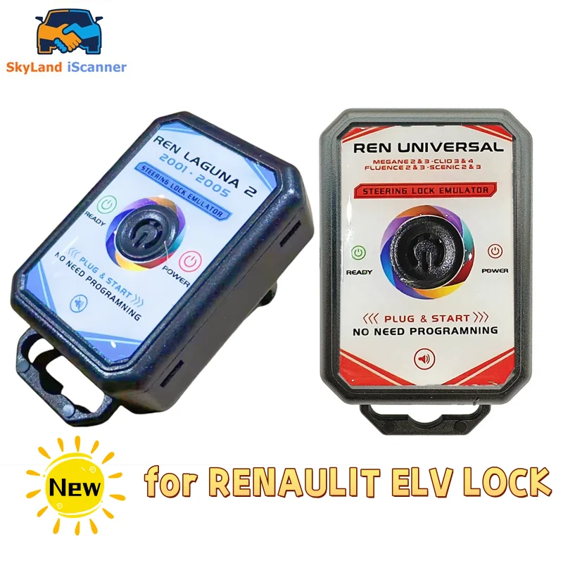 Ideale per RENAULIT ELV LOCK R-enault Samsung Universal Steering Lock Emulator Simulator ESL ELV Plug And Start con Lock Sound