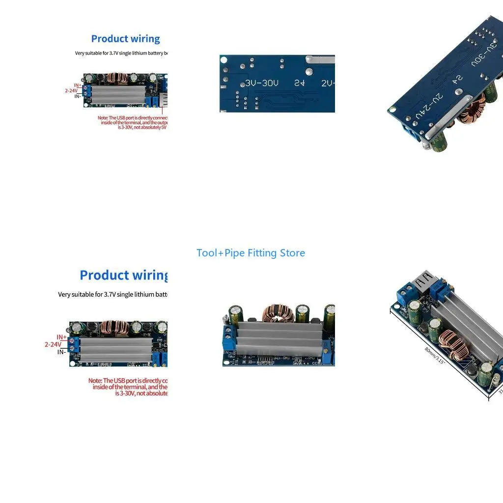 F92B Module Power-Supply DC-DC Step up Constant Current 2-24V to 3-30V 4A-80W 3.7V 6V 9V 12V Converters