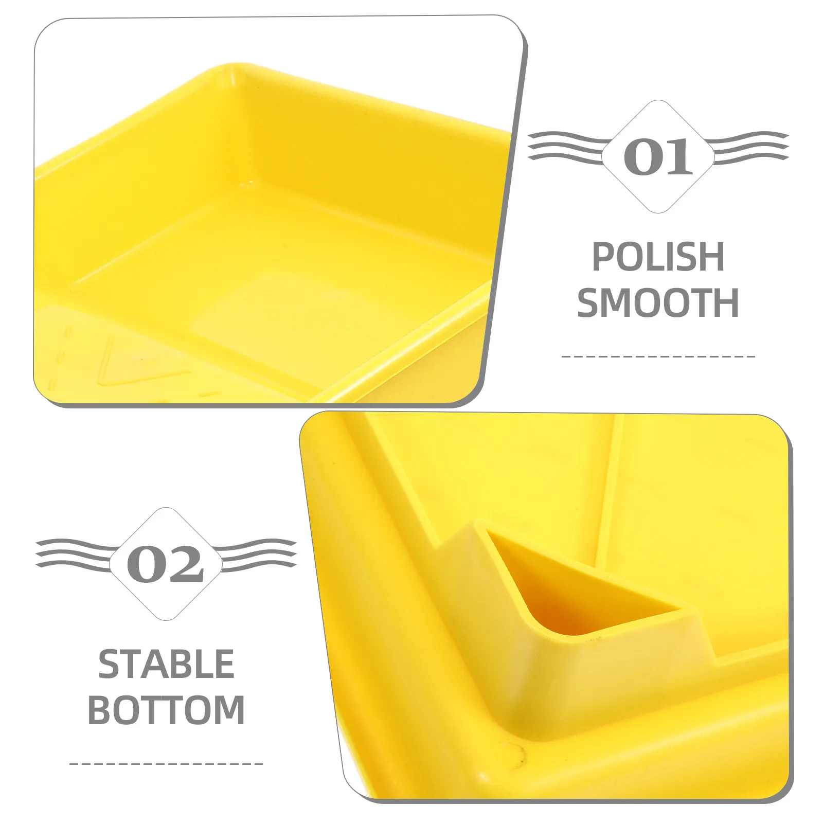 Paint Tray for Painting Plastic Paint Roller Tray Large Capacity Easy to Clean Ergonomic Handle Painting Supplies Home Interior