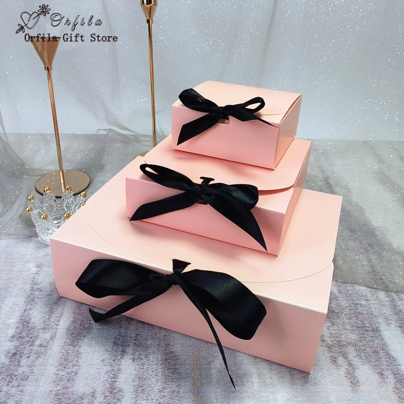 5/10pcs Black Gift Box Small Gifts Packaging Box Blank Kraft Paper Box Party Supplies Wedding Favors Birthday Candy Chocolate