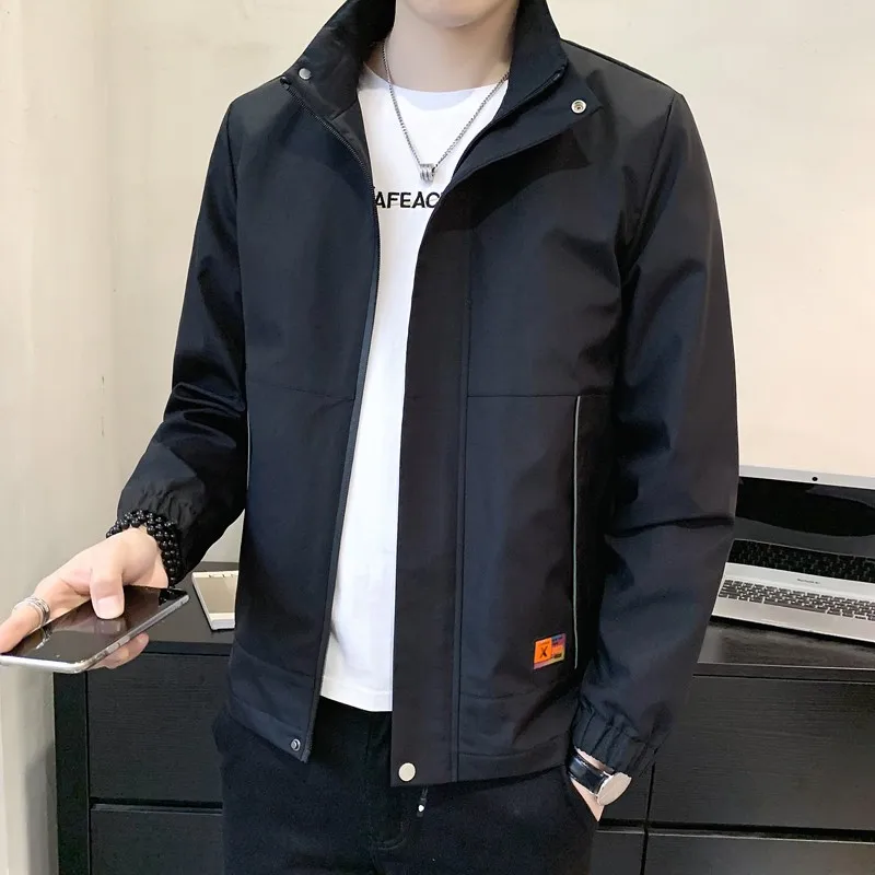 

2024 New Windproof Men's Casual Jacket Men's Stand up Collar Rush Coat with High Quality Windproof Size 5XL