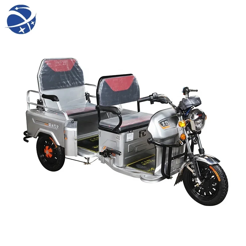 YYHC 2024 electric motorcycle 3 wheel motorcycles 2 seats electric car three wheeled hot selling