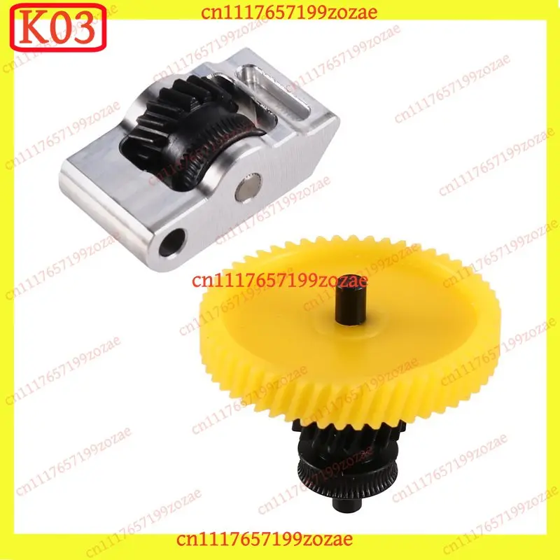 k3 Nickel-Plated Hardened Steel Extruder Gear Kit, Compatible for Bambu Lab P2S 3D Printer Replacement Parts