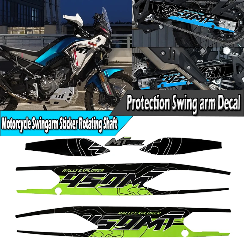 

For 450MT 450 MT MT 450 Motorcycle Swingarm Stickers Moto Rotating Shaft Protection Swing Arm Frame Decal Accessories