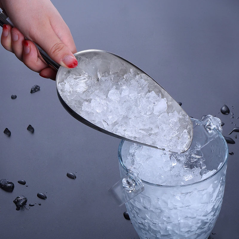 1pcs Aluminum Alloy Bar Candy Scoop Shovel Scoop Round Bar Pub Home Ice Cubes Spice Candy Flour Nut Scoop coffee spoon