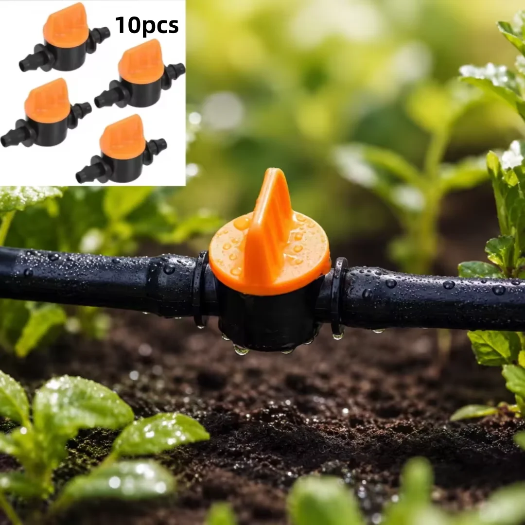 Hose Valve Garden Tap Connectors for Drip Irrigation System, 4/7mm Water Flow Control Fittings