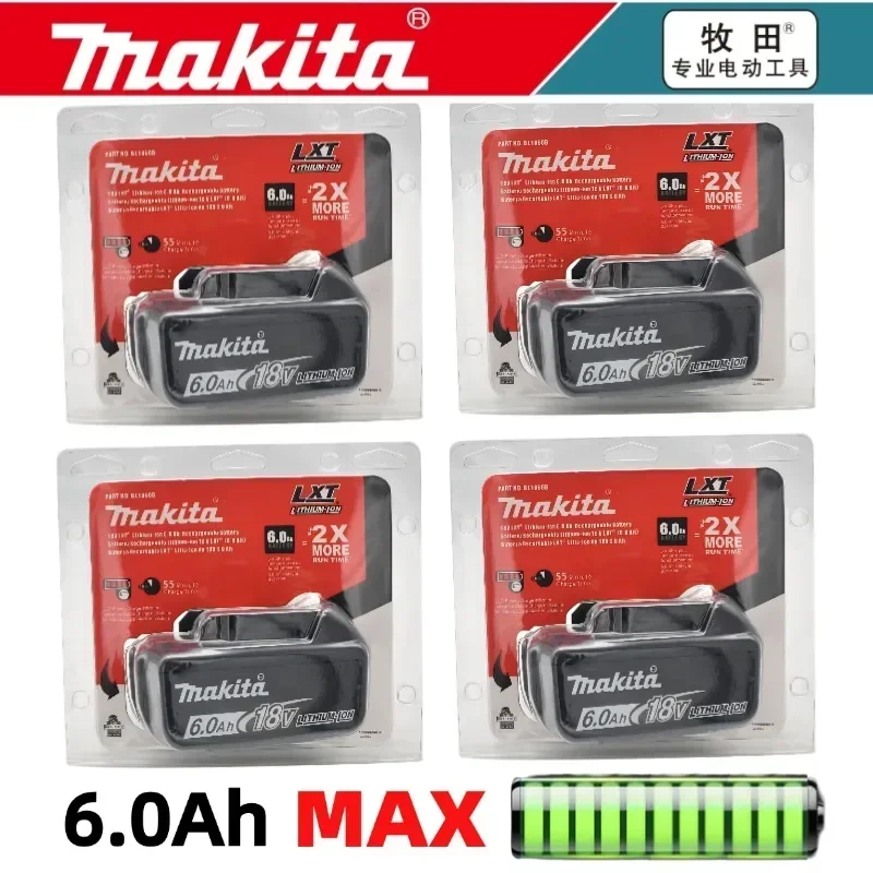 

618 New Upgrade Genuine BL1860B Rechargeable Battery 18V 6.0Ah Lithium ion for Makita 18v Battery 6Ah BL1850 BL1840B LXT400