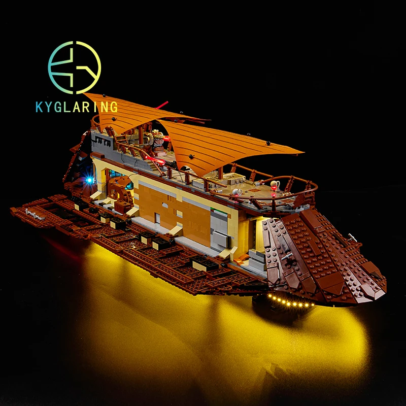 LED Light Kit For#75397 Jabba's Sail Barge Model DIY Toys Set Not Included Building Blocks