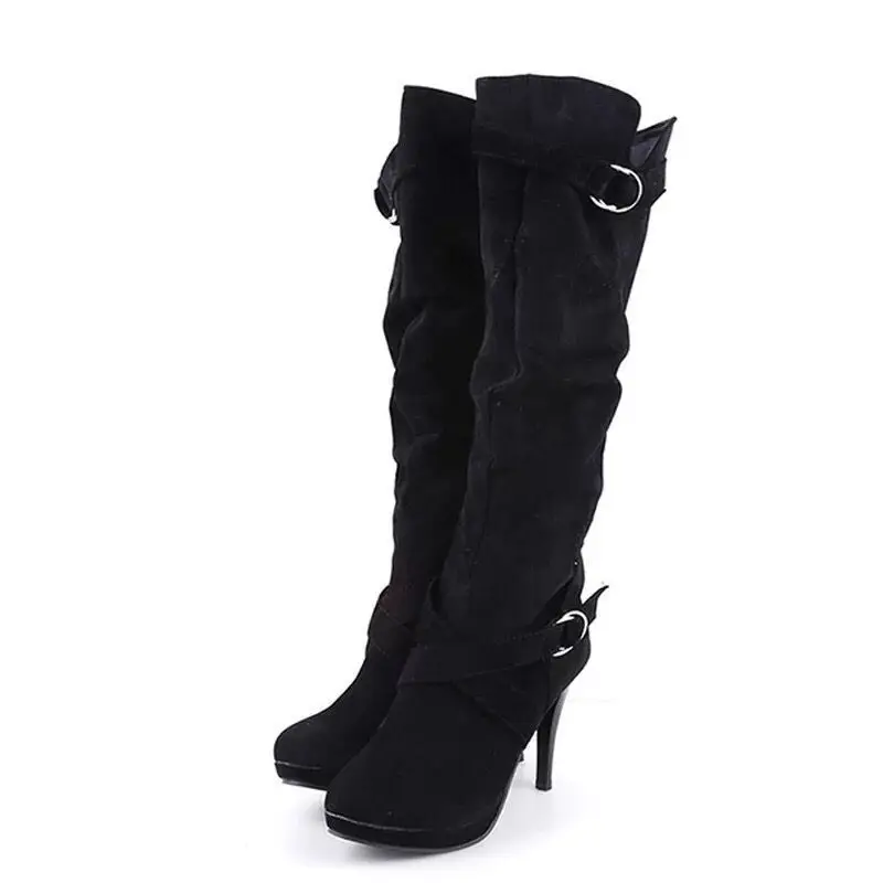

New 2025 Sexy Knee-High Boots for Women Slim-Heeled Fashionable Ladies' Boots Height-Enhancing, Durable, Slip-Resistant