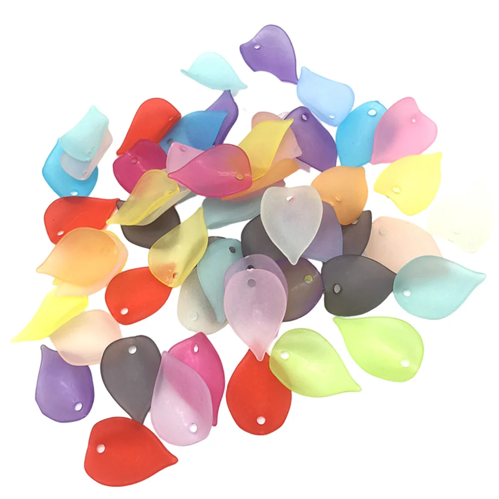 1Pack Easy Pairing Acrylic Flower Charms Beads for Hair Clips Headbands DIY Craft Jewelry Making Kits Floral Accessories