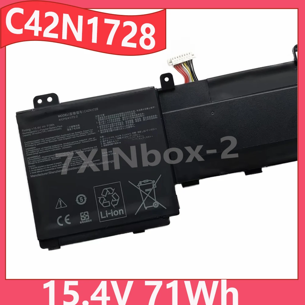 

C42N1728 15,4 В 71 Втч аккумулятор для ноутбука ASUS Zenbook Pro 15 UX550GE UX550GEX UX550GD UX550GDX UX580GD UX580GDX UX580GE Series
