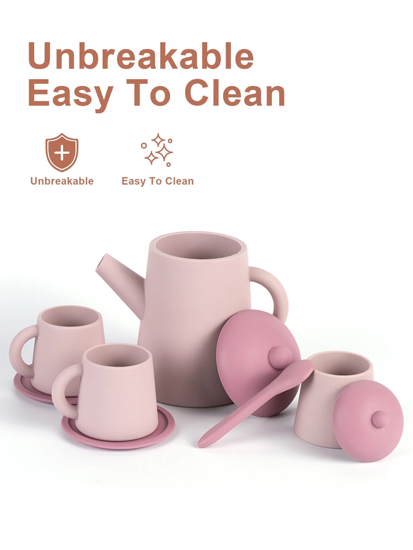 TYRY HU-Tasse à thé en silicone sans BPA pour enfants, jouet éducatif pour enfants, simulation d'ustensiles de cuisine, cadeau