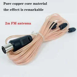 Antena de Radio FM, amplificador de Audio MD, receptor de señal de refuerzo FM, transparente, recta, hembra, envío gratis
