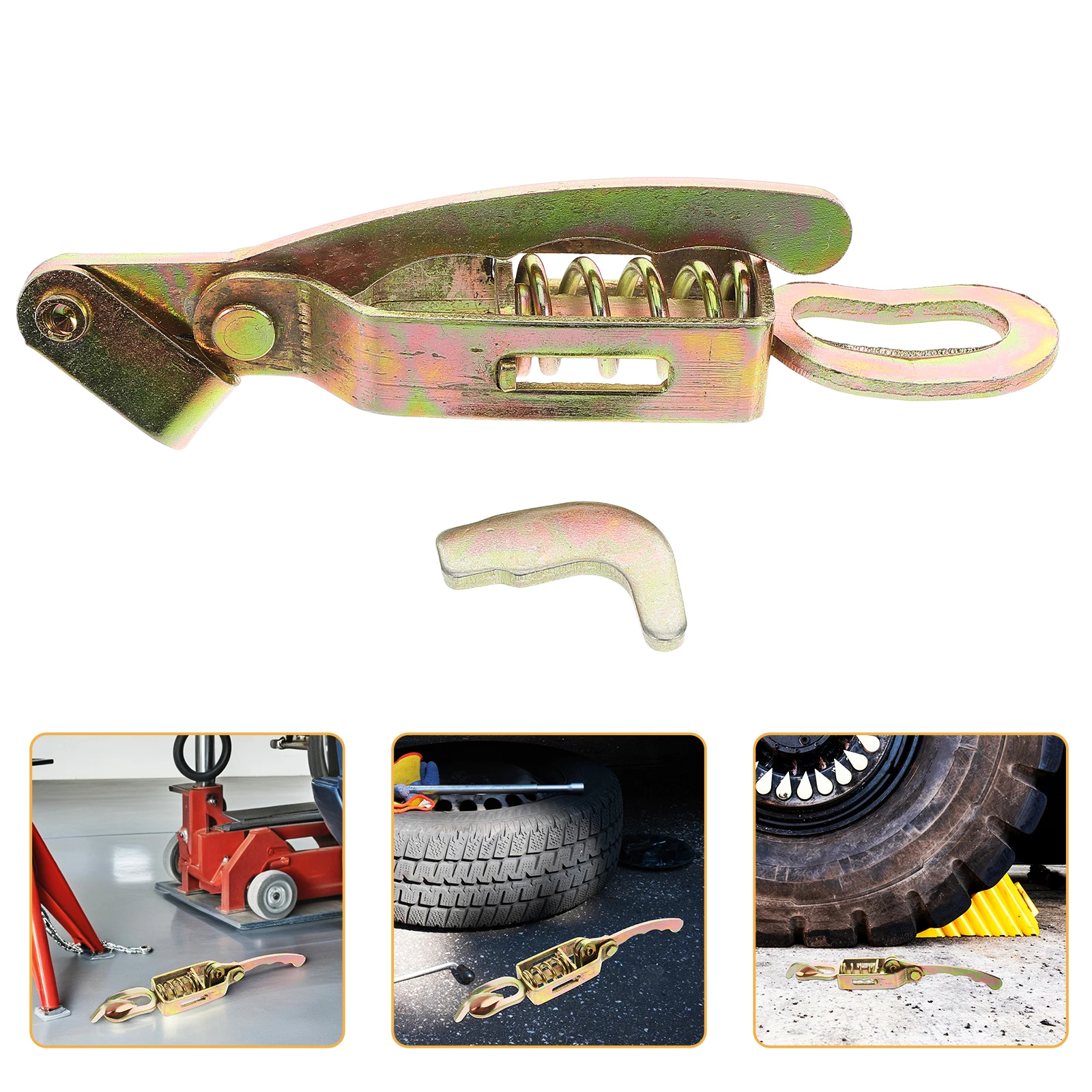 

Heavy Duty Galvanized Iron Spring Latch Truck Cargo Door Lock Metal Hasp Toggle Clamp Durable Hardware Replacement Fastener For