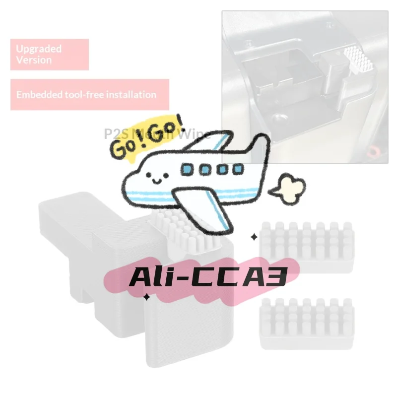 

1/2/4 компл., силиконовые насадки для щеток, скрубберы, наполненные дворниками, очиститель печатающей головки, головка принтера, протирка для 3D-принтера P2S