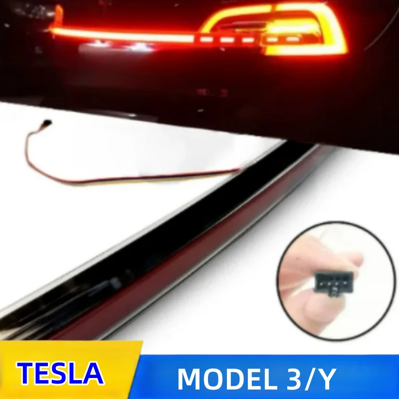 Automotive taillights are suitable for Tesla model 3/Y plus three-stage LED taillights plug and play