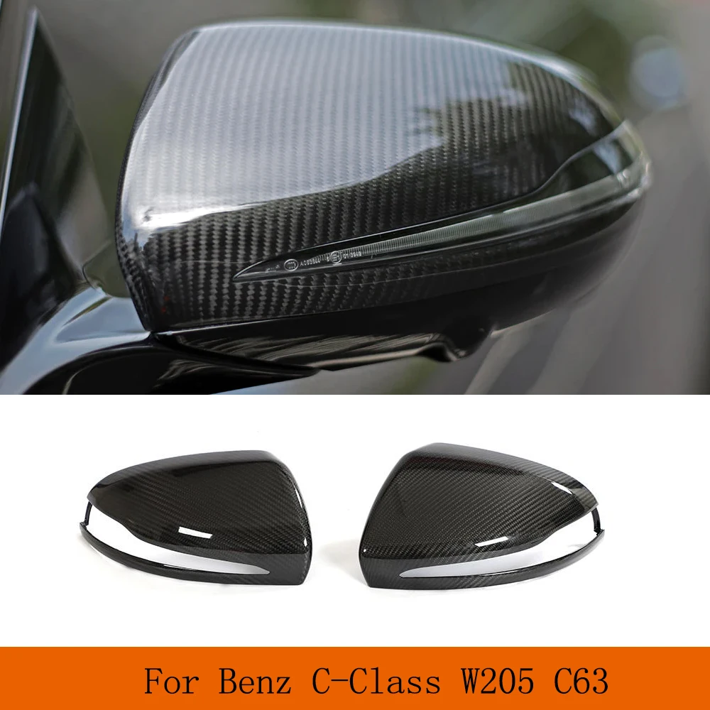 

Dry Carbon Replacement Style Side Car Rearview Mirror Caps Covers for Benz C-Class W205 C63 W222 W213 W238 X205 2014-2021