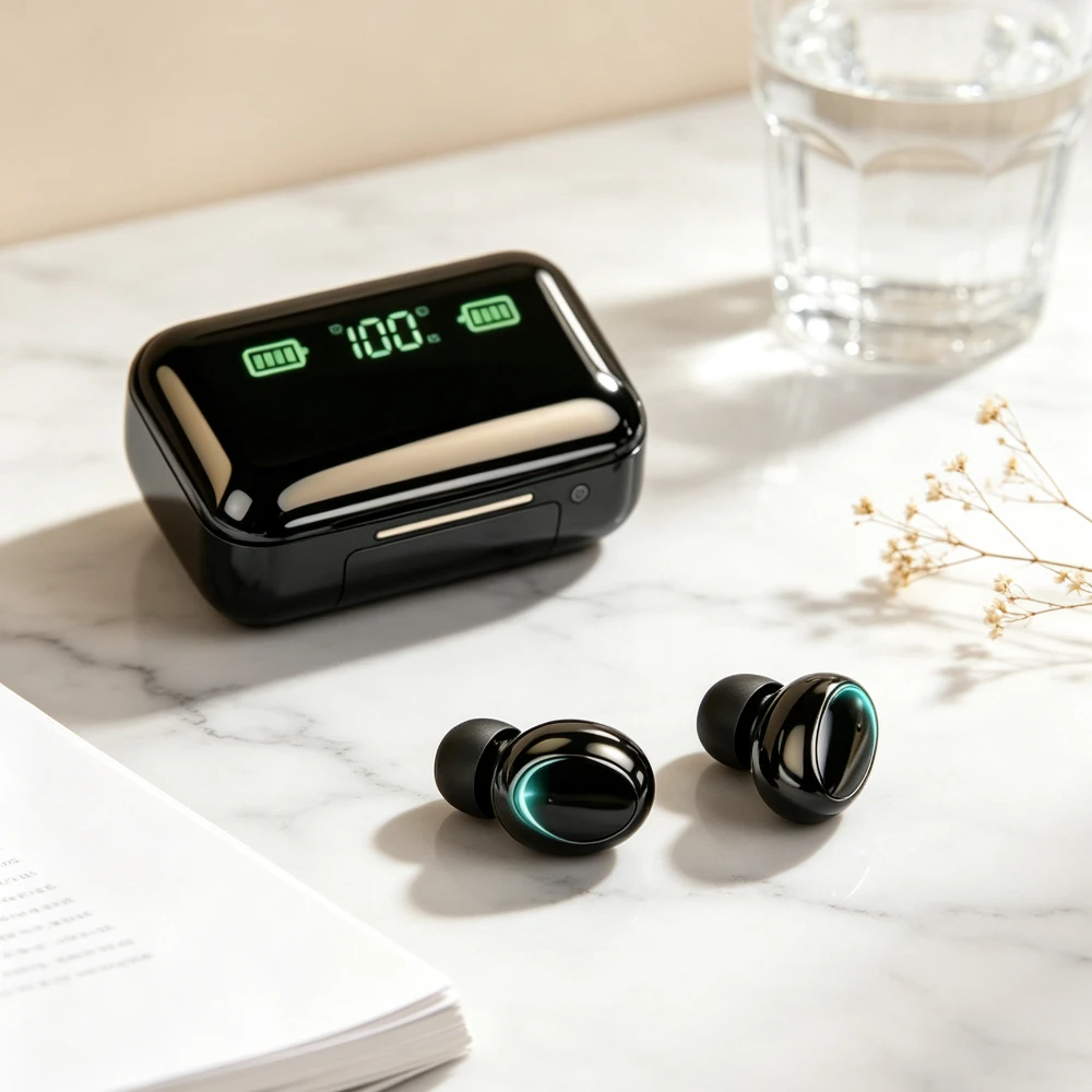 New F9 Bluetooth Headphones 9D Stereo High Bass Sport Earphones Handfree Touch Control Tws Wireless Earbuds Waterproof Headset