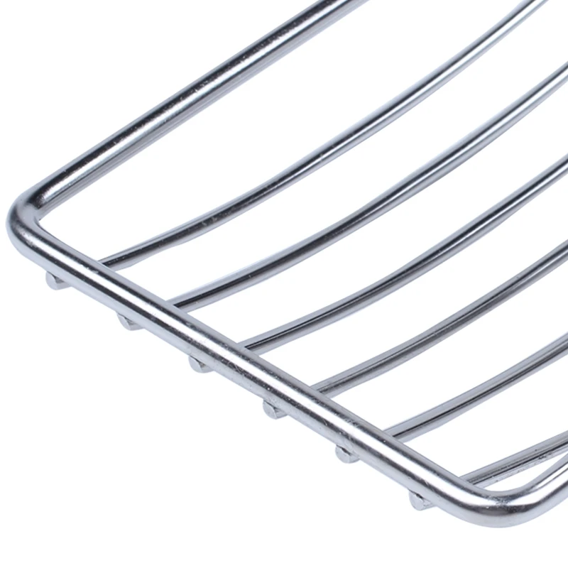 PORK-Super Powerful Vacuum Suction Stainless Steel Soap Dish Sponge Holder With Locking Suction Bathroom & Kitchen Accessory (So