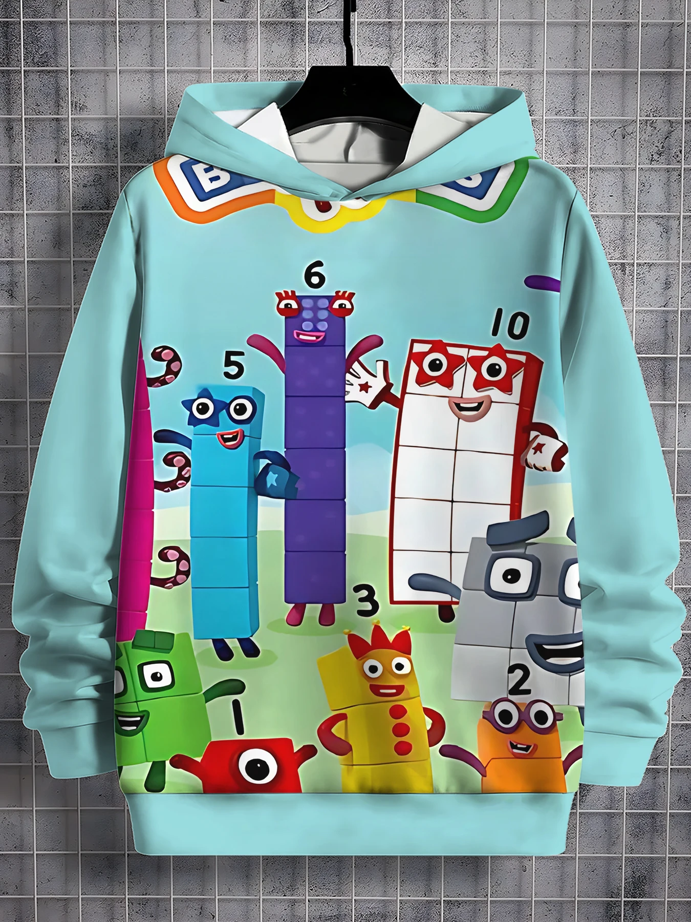 3D Print Anime NumberBlocks All Seasons Children Casual Sweatshirt Cool Pullover Tops Unisex Clothes Boy Girl Hoodies