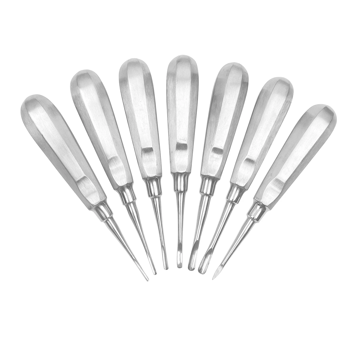 JOLANT Dental Elevator Stainless Steel Dentist Tool Surgical Instrument Tooth Extraction Tool Straight Curved Teeth Elevator Lab