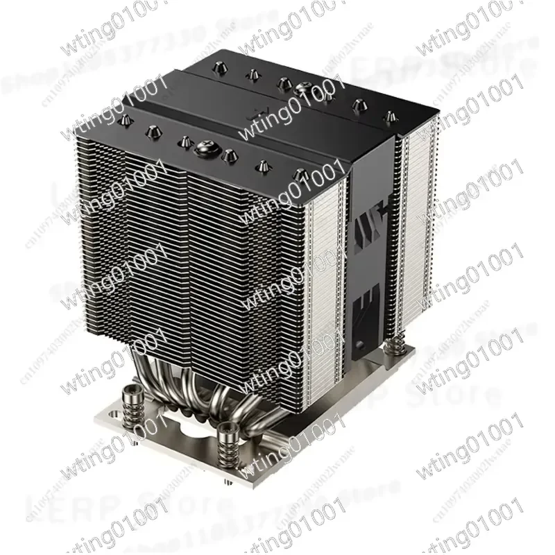 for 4U Server CPU Cooler with Fan 6 Heatpipes Copper Base Aluminum Fin Radiator High Performance Thermal Solution 1 Piece