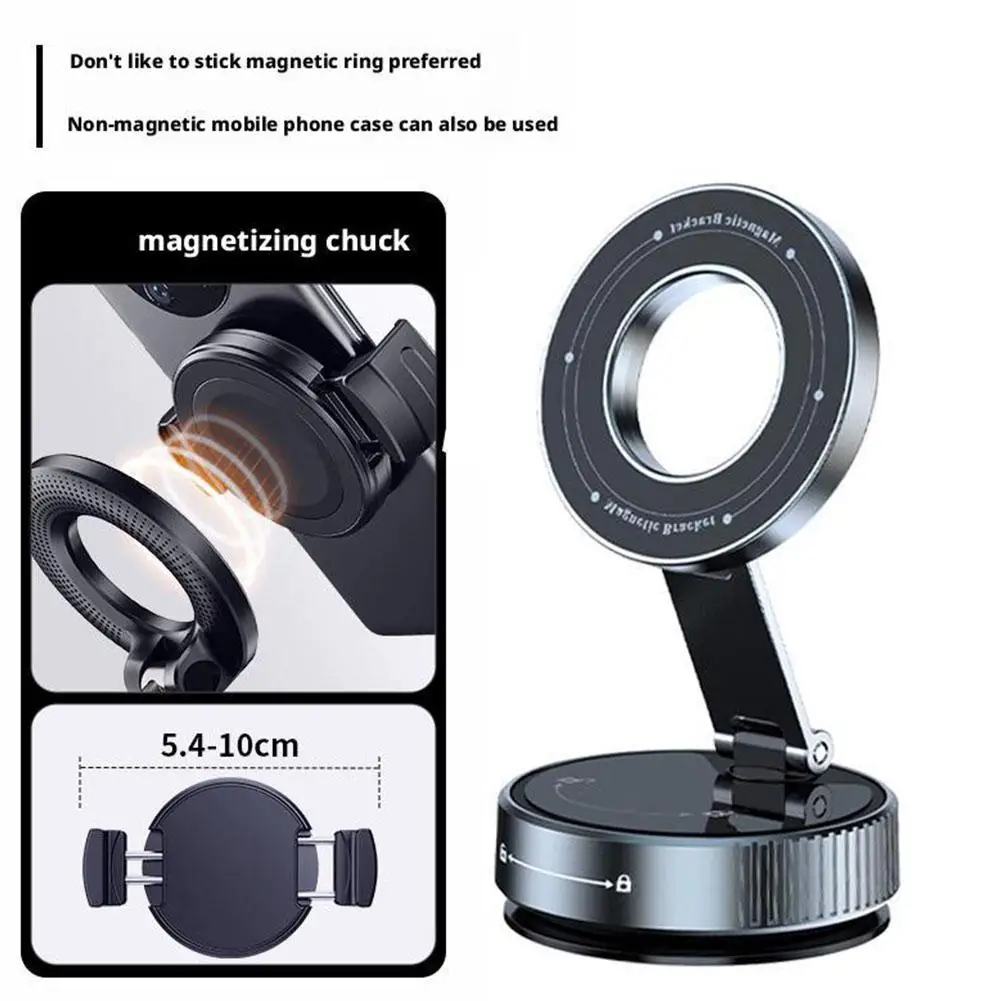 

Портативный вакуумный магнитный автомобильный держатель для телефона, настольная присоска, универсальный 360° ° Поворотная автоматическая навигационная подставка для мобильных телефонов