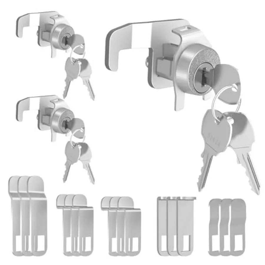 

Mailbox Lock, National L-1172C Mailbox Lock Replacement for C9100 Mailbox Key Lock with 3 Keys and C7120 Cam, Nickel Finish