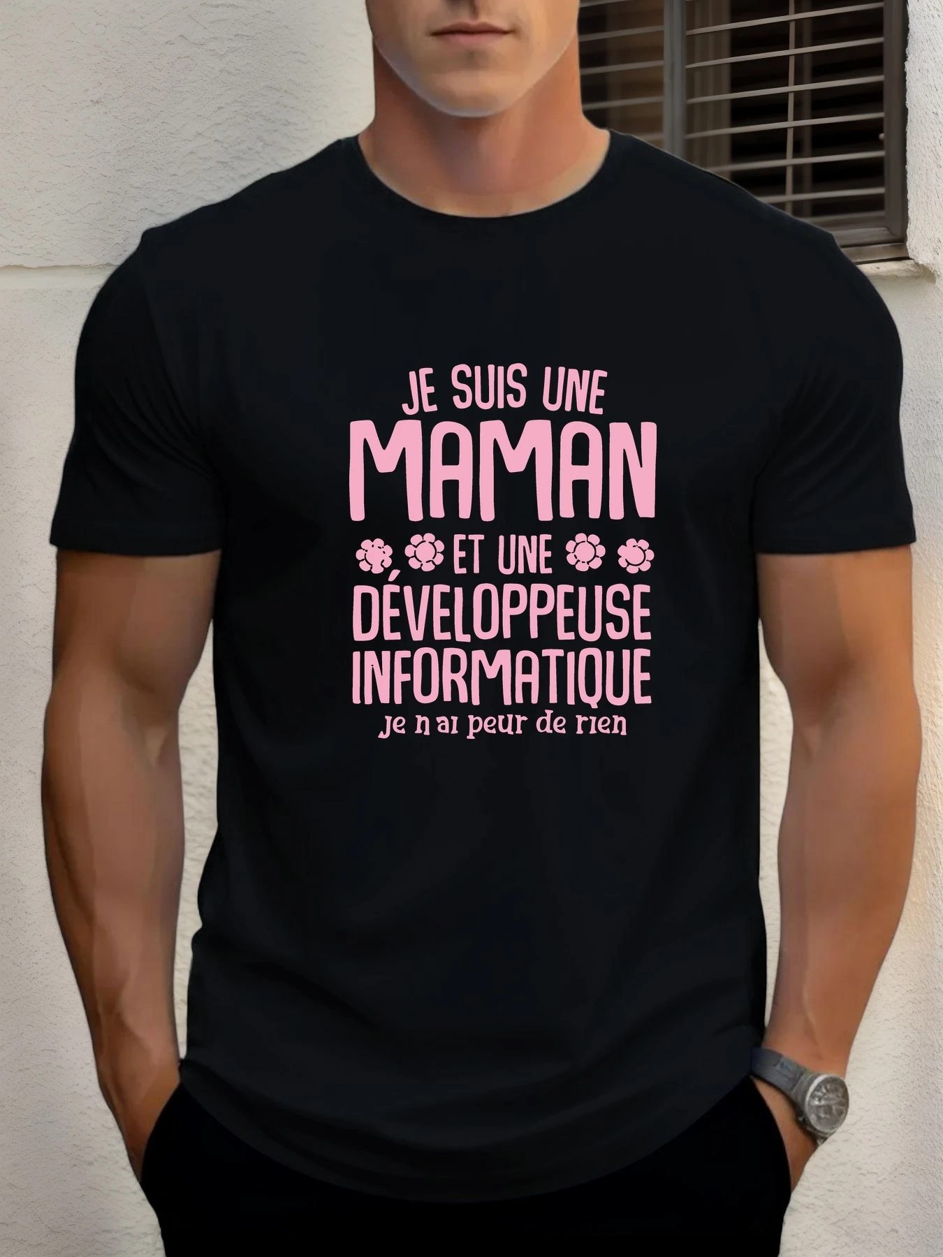 

Man Short Sleeve T-shirt Programmer Print Summer Round Neck Oversized Tee Casual Fashion High Quality Clothing