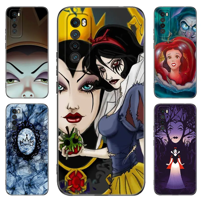 Evil Queen Maleficent Black Phone Case For Huawei Nova 12 11 Ultra 10 9 SE Pro 12i 11i 11E Y60 Y61 Y70 Plus Y71 Y72 Y90 Y91