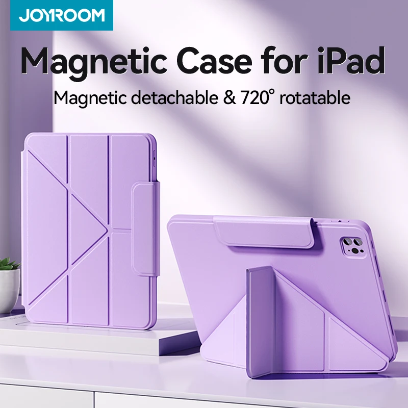 Joyroom 720° Rotation Removable Magnetic Case For iPad 10th 9th Generation Case For iPad 7th 8th For iPad Pro 4th 5th 6th 12.9in