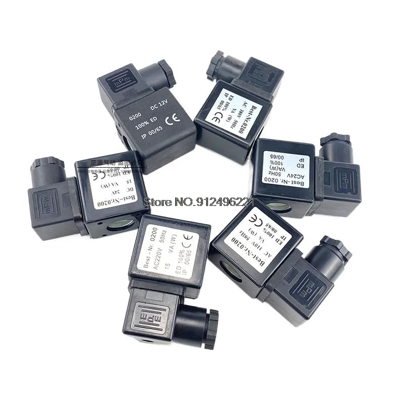 Pneumatic Solenoid Valve Coil AC220V AC110V AC380V AC36V AC24V DC24V DC12V DIN43650A