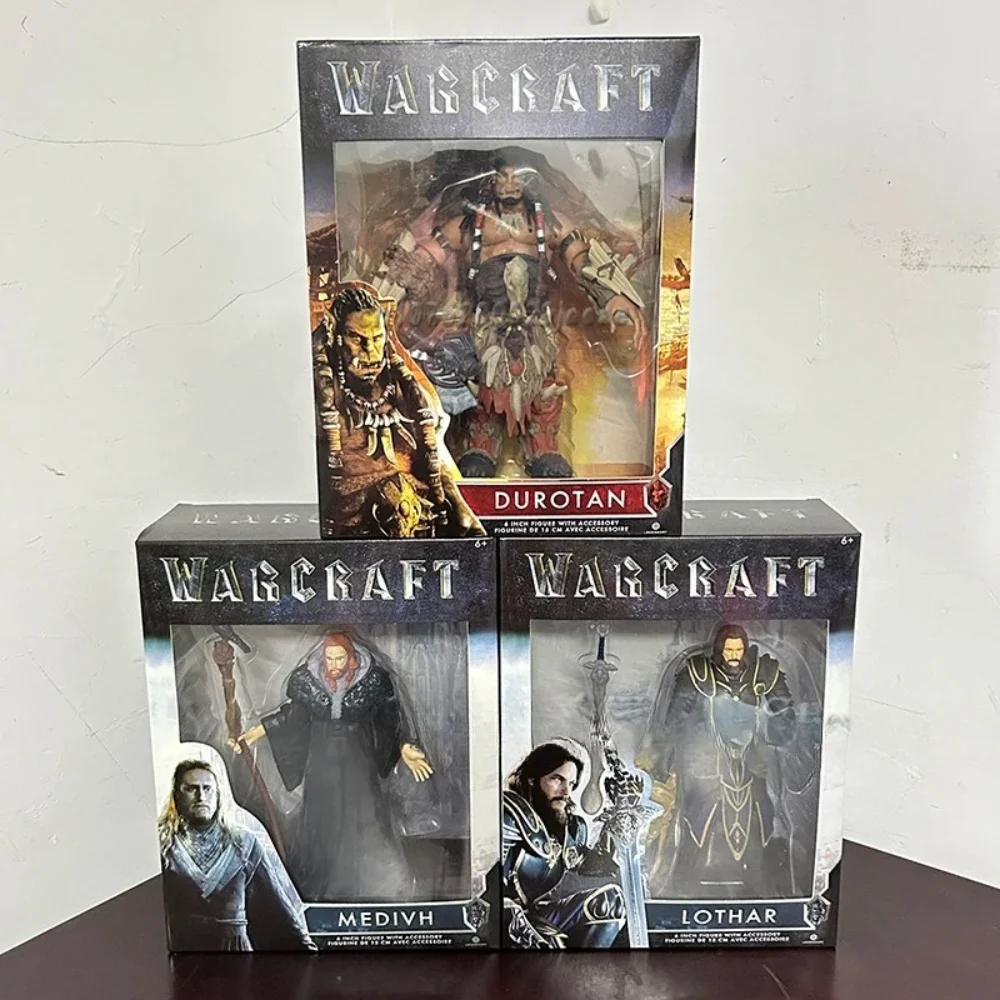 WOW Game World Of Warcraft أنيمي الشكل Durotan Lothar Medivh عمل أرقام نموذج جمع لعبة مشتركة المنقولة ديكور هدية عيد ميلاد #2