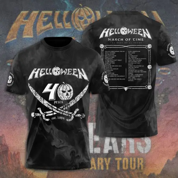 Classic Rock Helloween T-shirts Male 3D Print Men Women Hip Hop Trend Short Sleeve TShirt Street Loose Casual Oversized Y2k Tops image 5