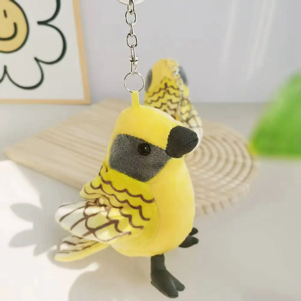 14 cm simulierte gelbe Oriole Stofftier gefüllte Plüschtierfigur Cartoon Anime niedliche Kindergeburtstagsgeschenk lustige Puppe