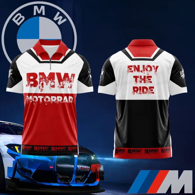 

BMW Quick-drying POLO Shirt High-quality Comfortable Casual Sports Short-sleeved Top Car Lover Gift Car Fan Classic Polo moto